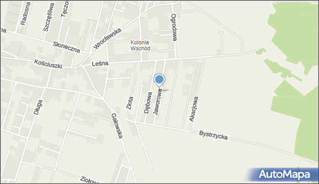 Lutynia gmina Miękinia, Jaworowa, mapa Lutynia gmina Miękinia