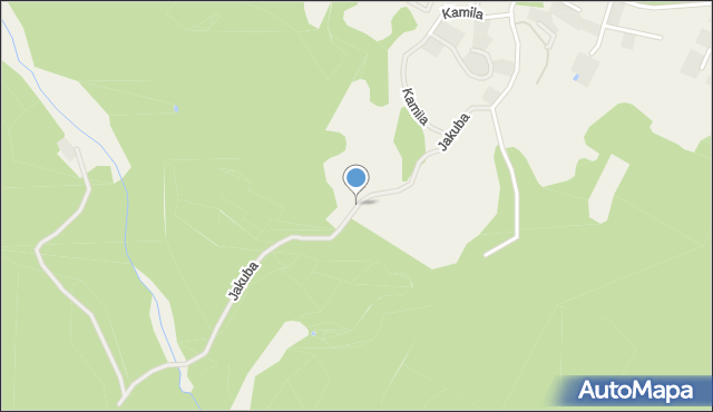 Majdy gmina Stawiguda, Jakuba, mapa Majdy gmina Stawiguda