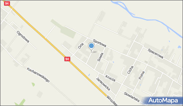 Marcinkowice gmina Oława, Jastrzębia, mapa Marcinkowice gmina Oława