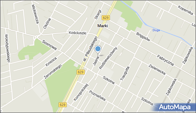 Marki powiat wołomiński, Jasna, mapa Marki powiat wołomiński