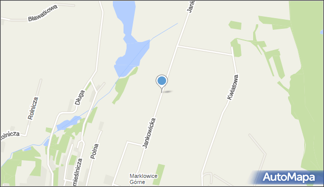 Marklowice, Jankowicka, mapa Marklowice