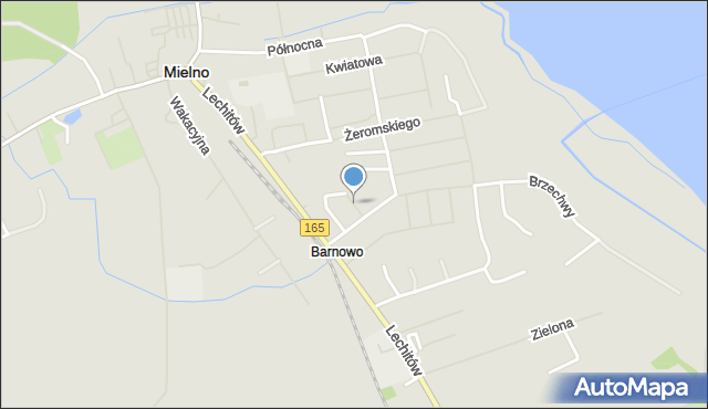 Mielno powiat koszaliński, Jastruna Mieczysława, mapa Mielno powiat koszaliński