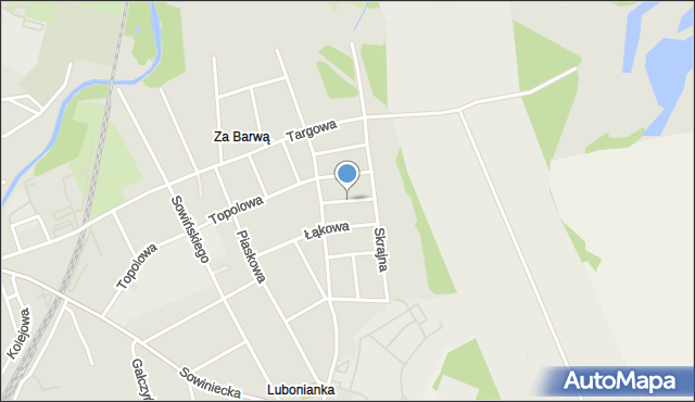 Mosina powiat poznański, Jabłkowa, mapa Mosina powiat poznański