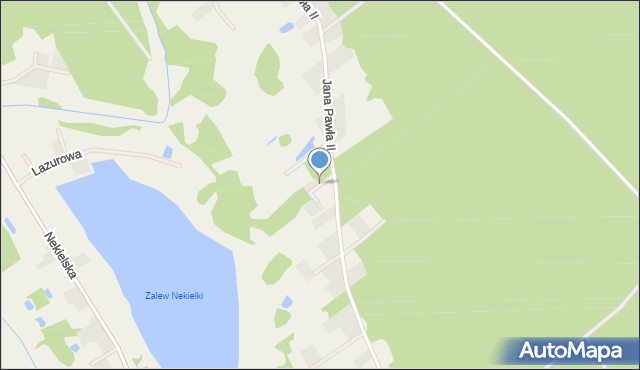 Nekielka, Jagodowa, mapa Nekielka
