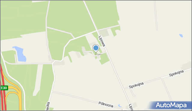 Nowe Opole, Jagodowa, mapa Nowe Opole