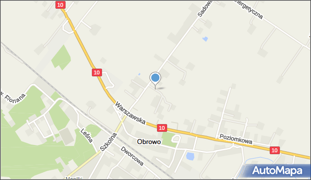 Obrowo powiat toruński, Jabłoniowa, mapa Obrowo powiat toruński