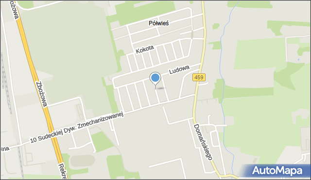 Opole, Jasna, mapa Opola