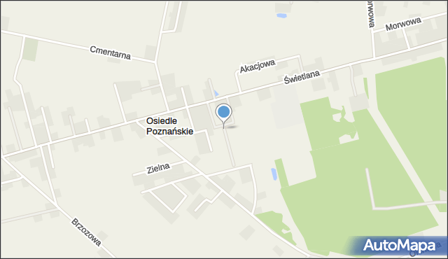 Osiedle Poznańskie, Jagodowa, mapa Osiedle Poznańskie