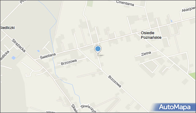 Osiedle Poznańskie, Jaworowa, mapa Osiedle Poznańskie