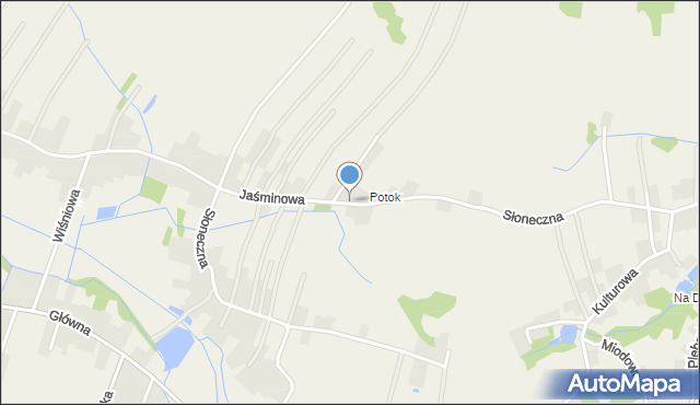 Osiek powiat oświęcimski, Jaśminowa, mapa Osiek powiat oświęcimski