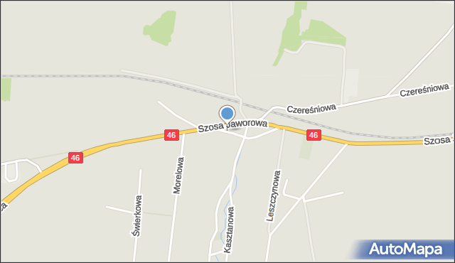 Otmuchów, Jaśminowa, mapa Otmuchów