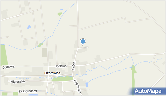 Ozorowice, Jałowcowa, mapa Ozorowice