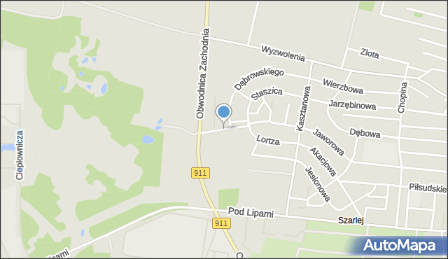 Piekary Śląskie, Jasionowskiego Maksymiliana, mapa Piekary Śląskie