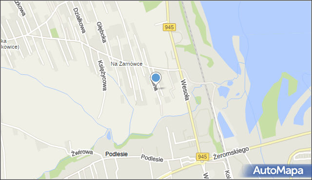 Pietrzykowice gmina Łodygowice, Jasna, mapa Pietrzykowice gmina Łodygowice