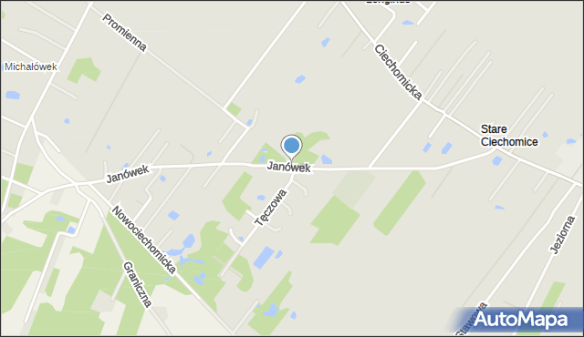 Płock, Janówek, mapa Płock