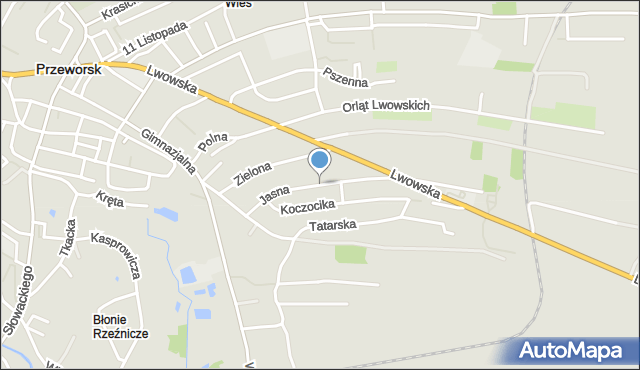 Przeworsk, Jasna, mapa Przeworsk
