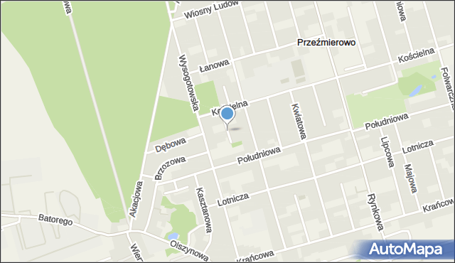 Przeźmierowo, Jarzębinowa, mapa Przeźmierowo