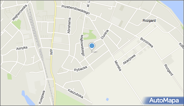 Puck, Jachtowa, mapa Puck