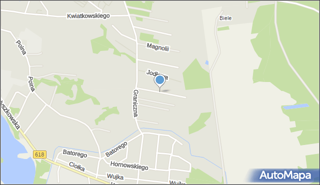 Pułtusk, Jarzębinowa, mapa Pułtusk