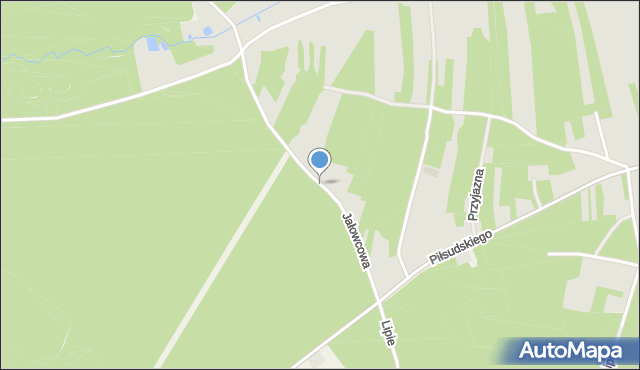 Radomsko, Jałowcowa, mapa Radomsko