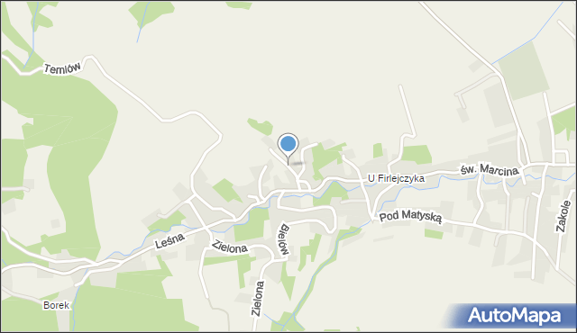 Radziechowy, Jaworowa, mapa Radziechowy