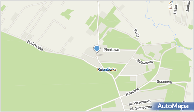 Radzymin powiat wołomiński, Jałowcowa, mapa Radzymin powiat wołomiński