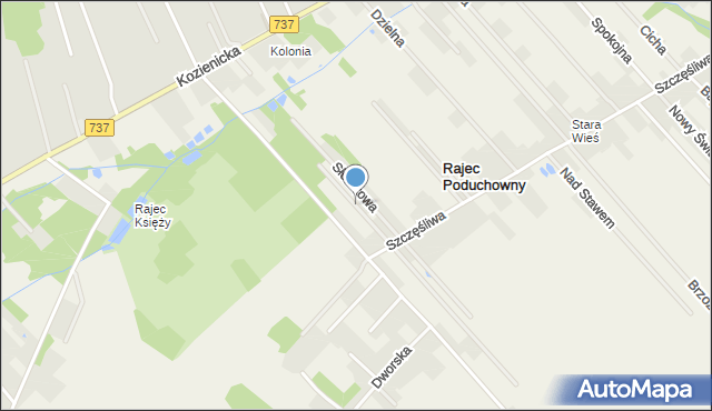 Rajec Poduchowny, Jaworowa, mapa Rajec Poduchowny