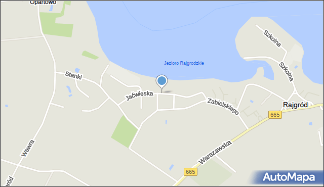 Rajgród powiat grajewski, Jaćwieska, mapa Rajgród powiat grajewski