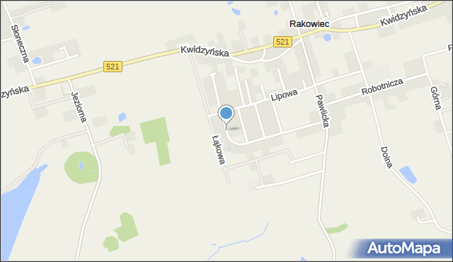 Rakowiec gmina Kwidzyn, Jaśminowa, mapa Rakowiec gmina Kwidzyn