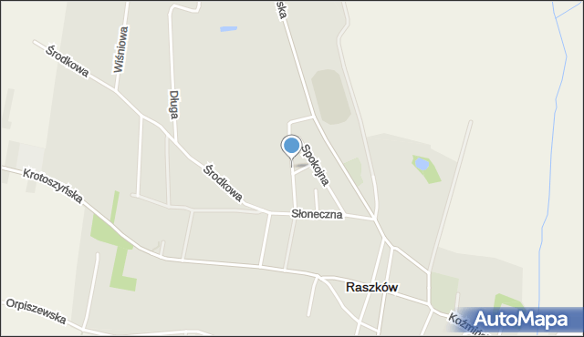 Raszków powiat ostrowski, Jasna, mapa Raszków powiat ostrowski