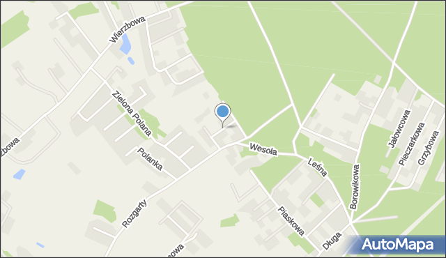 Rozgarty gmina Zławieś Wielka, Jagodowa, mapa Rozgarty gmina Zławieś Wielka