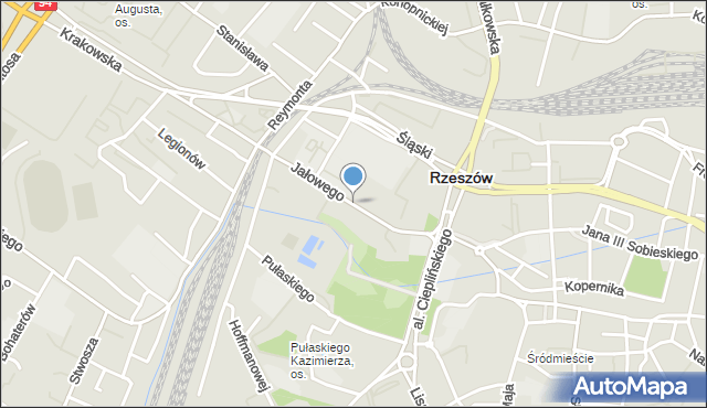 Rzeszów, Jałowego Józefa, ks., mapa Rzeszów