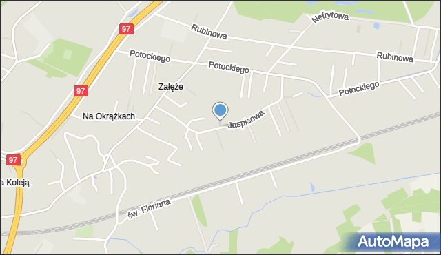 Rzeszów, Jaspisowa, mapa Rzeszów