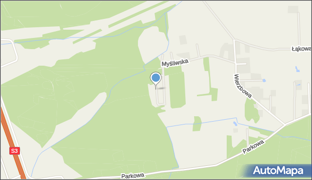 Santocko, Jastrzębia, mapa Santocko