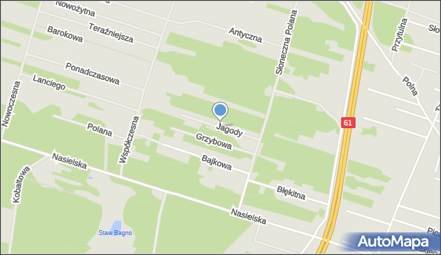 Serock powiat legionowski, Jagody, mapa Serock powiat legionowski