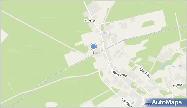 Słone gmina Świdnica, Jałowcowa, mapa Słone gmina Świdnica