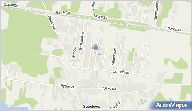 Sobolewo gmina Grabówka, Jagodowa, mapa Sobolewo gmina Grabówka