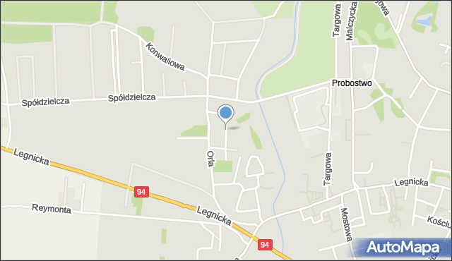 Środa Śląska, Jastrzębia, mapa Środa Śląska