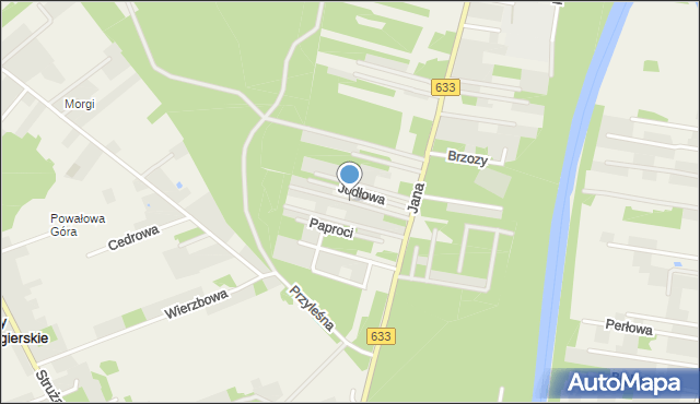 Stanisławów Pierwszy gmina Nieporęt, Jarzębiny, mapa Stanisławów Pierwszy gmina Nieporęt