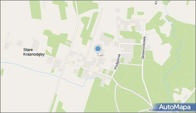 Stare Krasnodęby, Jastrzębia, mapa Stare Krasnodęby