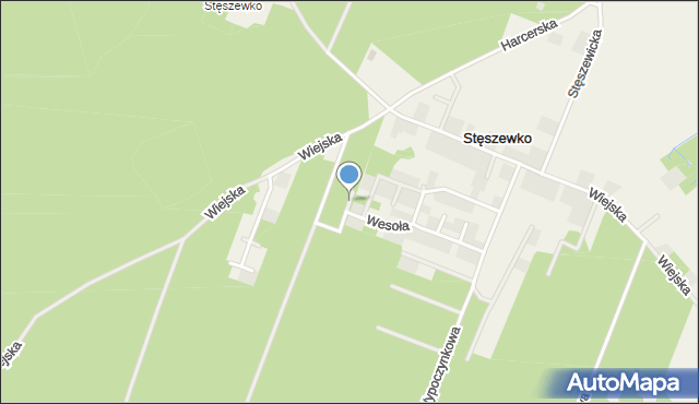 Stęszewko, Jasna, mapa Stęszewko