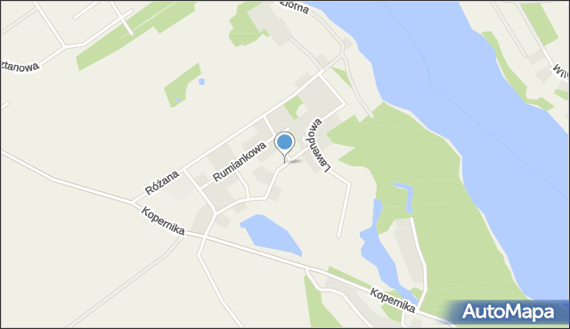Sząbruk, Jaśminowa, mapa Sząbruk