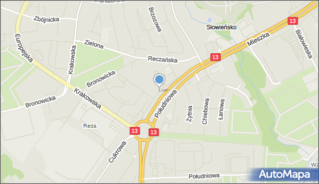 Szczecin, Janiszewskiego Ludwika, prof., mapa Szczecina
