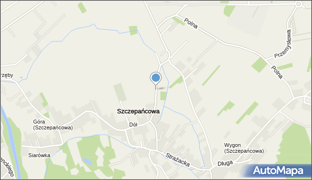 Szczepańcowa, Jarzębinowa, mapa Szczepańcowa