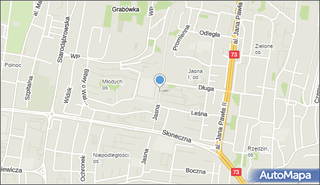 Tarnów, Jasna, mapa Tarnów