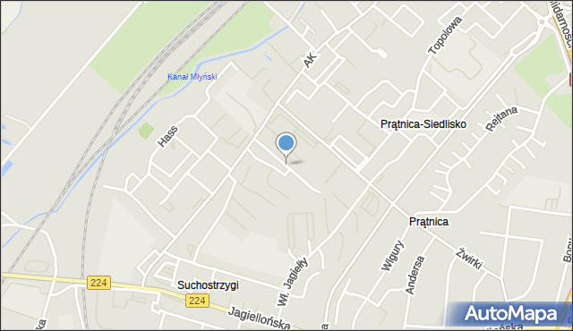 Tczew, Jasińskiego Jakuba, mapa Tczew