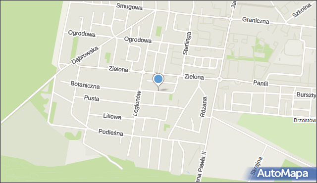 Tomaszów Mazowiecki, Jaśminowa, mapa Tomaszów Mazowiecki