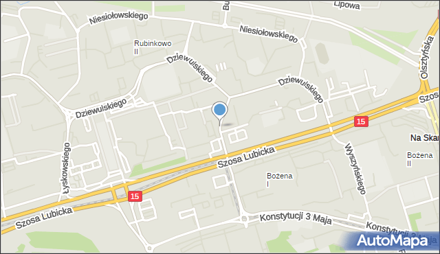 Toruń, Jamontta Bronisława, mapa Torunia