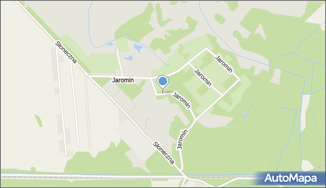 Trzebiatów powiat gryficki, Jaromin, mapa Trzebiatów powiat gryficki