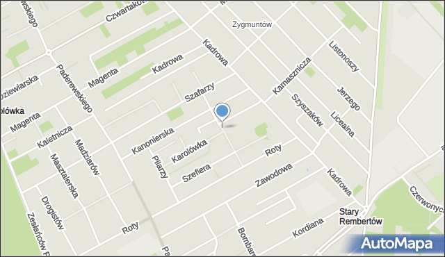 Warszawa, Jasówka, mapa Warszawy